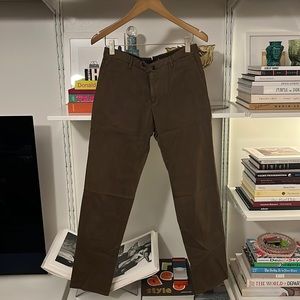 Dark Green Incotex Trousers